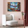 MISITU Jigsaw Puzzle, 1000 Pieces, Landscape, Winter, Snow, Book, Cat, Gift, Birthday, Christmas, Stylish Interior Decor, Snow Viewing (50 X 70cm)