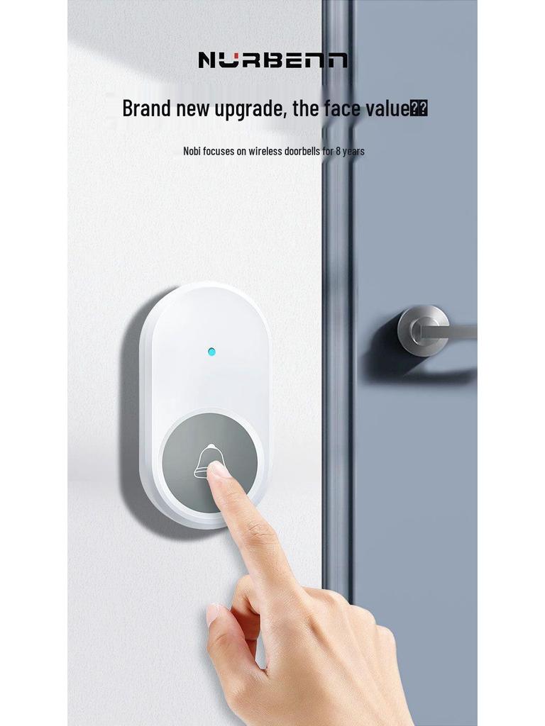 Wireless Smart Doorbell with Long-Range Remote Control and Large Volume for Elderly