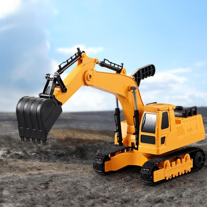 Crane Inertia Excavator Engineering Truck Toys With Plastic Material For Kids