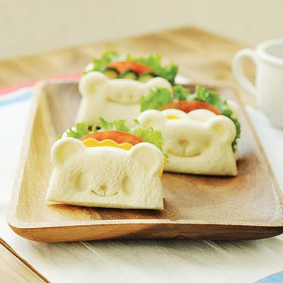 1Pc Carino Sandwich Orso Faccia Stampo Forma Tagliapasta Con 3 Espressione Sicuro Fai da Te Stampo per Cibo Panda Forma Strumento di Cottura per Bambini