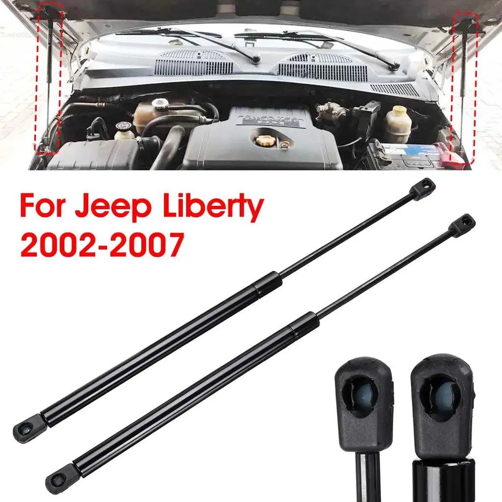 Car Front Engine Hood Cover Rear Window Lift Shocks Supports Struts Bar Gas Springs For Jeep Liberty 2002 2003 2004 2005 - 2007