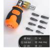 8 In 1 Portable Ratchet Screwdriver Hidden Screwdriver Combination Set Multi Angle Rotation Multifunctional Maintenance Tools