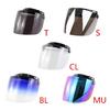 3-Snap Visors Len Shield for Motorbike Helmet Flip Up Down Open Face Anti Glaring