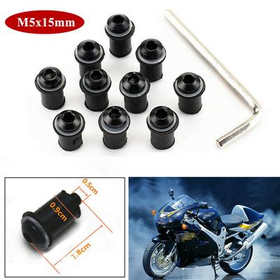 10 buc piulițe de parbriz pentru motocicletă M5, kit de șuruburi de montare a carenajului Triumph de 5 mm