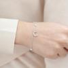 Zircon Moon Star Pendant Chain Bracelets For Women Trendy Simple Hand Jewelry Accessories Girls Birthday Gifts