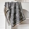 Scarf Women'S Winter Flowers Versatile Premium Feeling Imitation Cashmere Tassel Letter Large Shawl Trend Warm Scarf