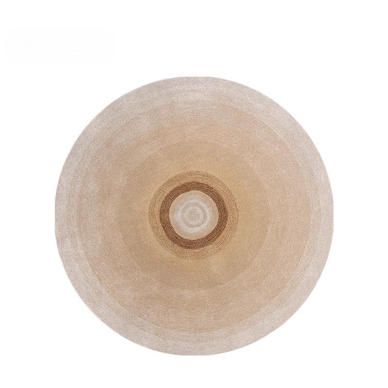 

Минималистичный стиль, украшение гостиной, круглый ковер, пушистый мягкий коврик для пола, толстый плюшевый ковер для кабинета, ковры градиентного цвета для спальни 80x80CM