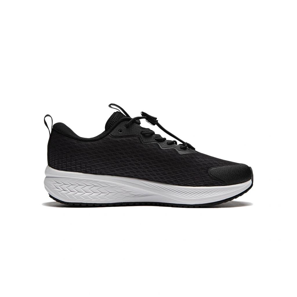 Li Ning Kids Running Comfortable Durable Casual Simple Running Shoes Kids Running Shoes Black Thunder-Gray YKFT078-7