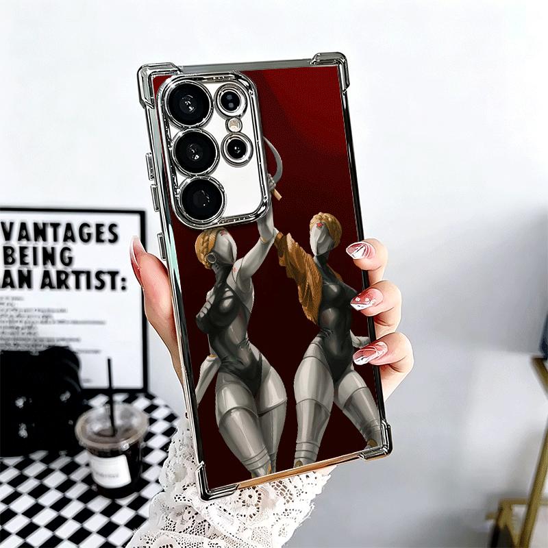 Atomic Heart Game Plating Phone Case For Samsung Galaxy S24 S25 FE S26 Edge S23 Ultra S22 S21 Plus S20 Anti-Fall Airabag Cover
