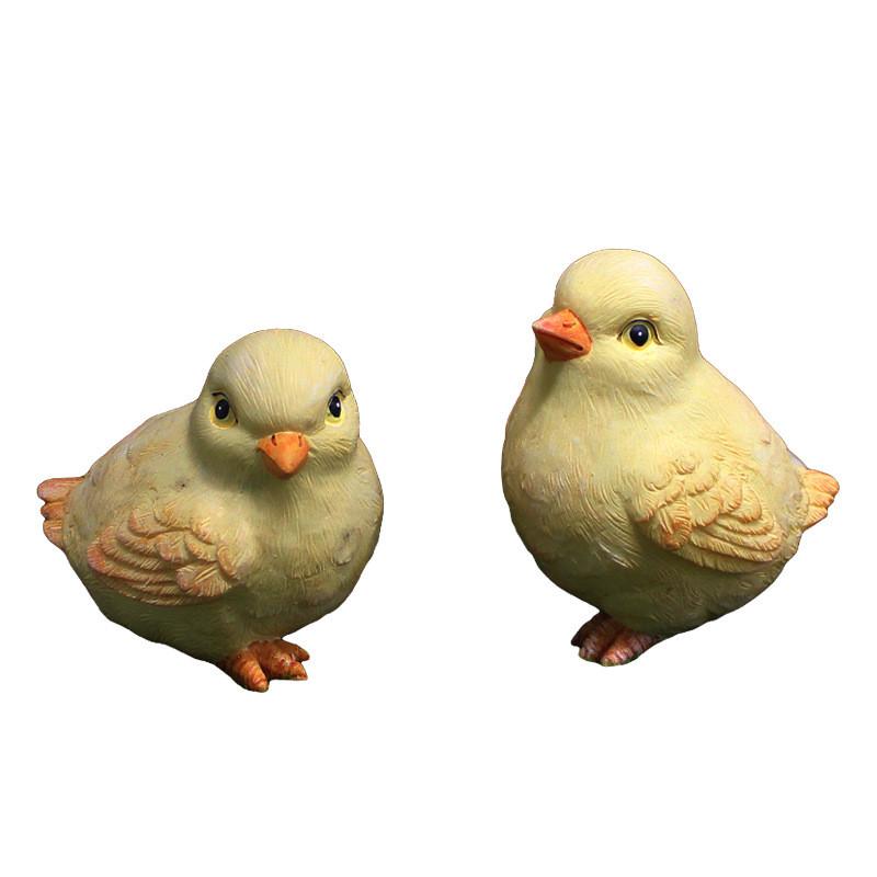 Resin Decor Animal With Chick Design For Garden Micro Landscape Patio Ornament