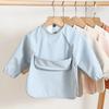 Waterproof Long Sleeve Bib Soft Material Washable Burp Cloth Children PU Bibs  Baby Accessories