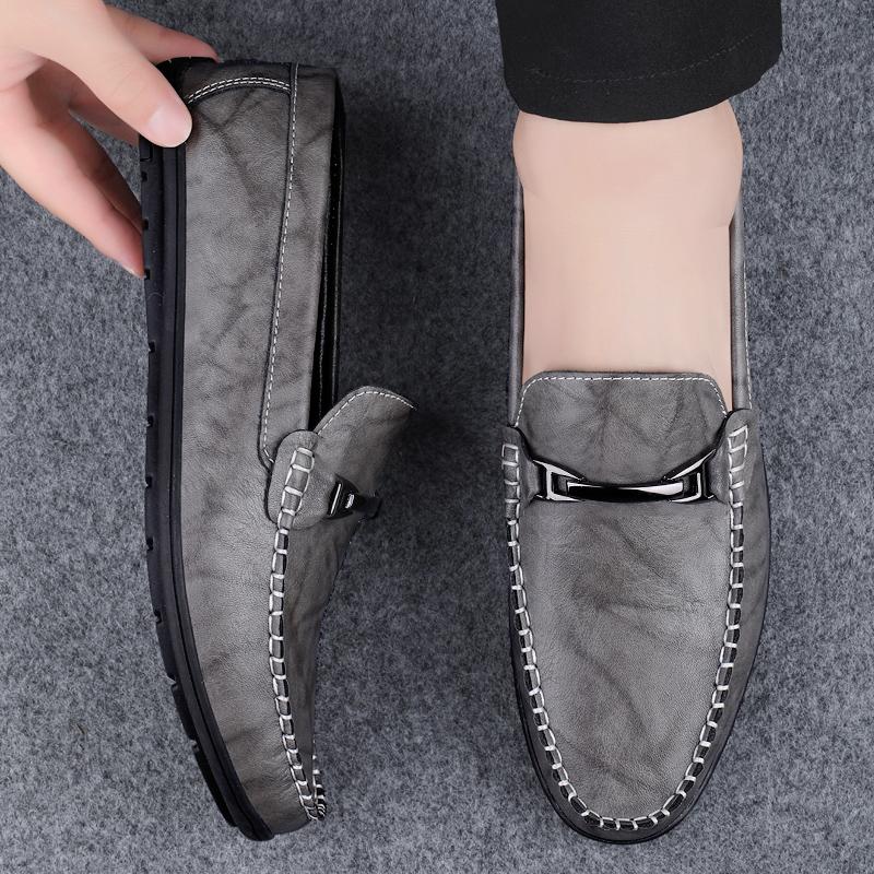 Penny Loafers Men Flats Luxury Designer Mens Casual Shoes Lightweight Slip-On Soft Leather Mens Driving Shoes Man Moccasins 2025