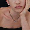 Two Line Black Necklace