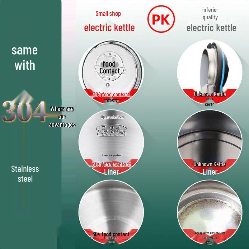 Wanlida 304 Stainless Steel Smart Electric Kettle with Large Capacity