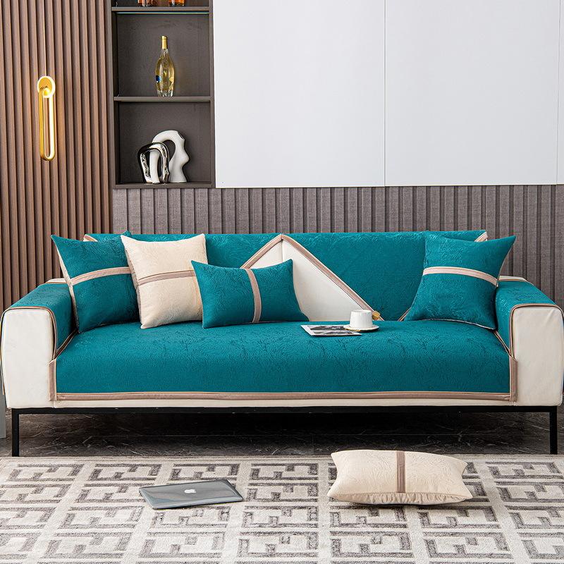 Jacquard Sofa Cover Pet Dog Kids Mat Protector Non-slip Couch Slipcover Four Season Universal Remove Sofa Towel for living Room