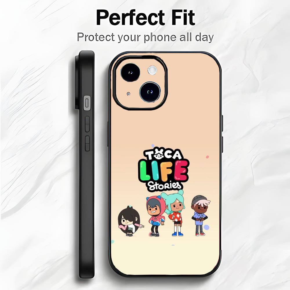 Fun Kids Game T-Toca Life World Phone Case Phone Case Soft Packaging Lightweight For iPhone17 16 15 14 13ProMax