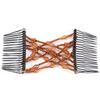 Women Girl Magic Easy Hair Beads Slide Stretchy Comb Clip Stretchable Hairpin Coffee