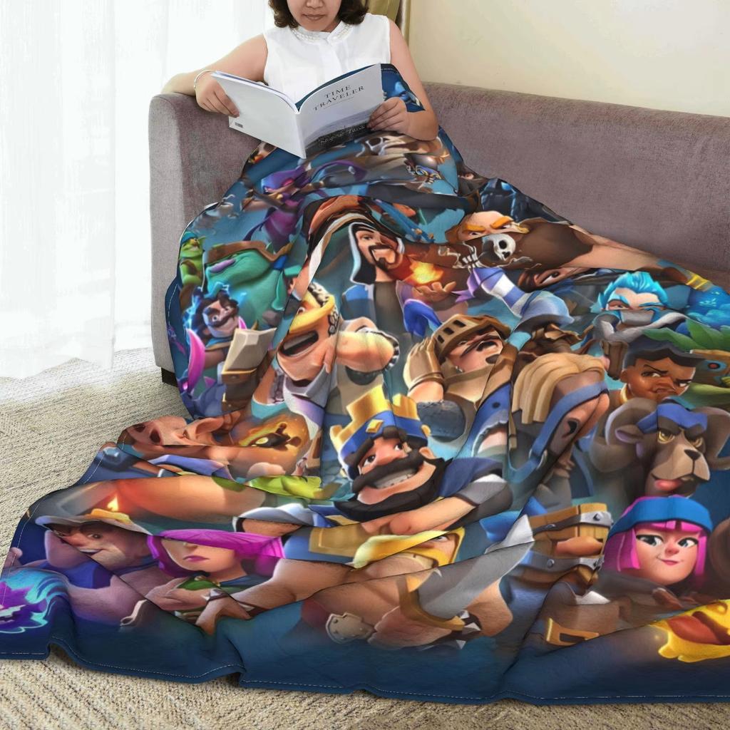 Gamer Spaß Winter Schlafzimmer Decke Clash Royale Thema Qualität Warm Für Jungen Mädchen Tagesdecke