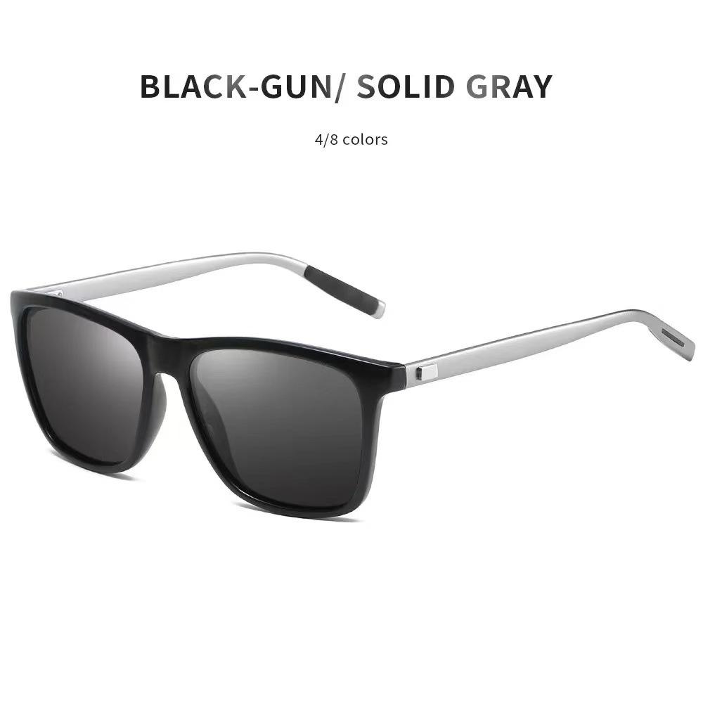 Retro Style Rectangular Frame Sunglasses For Men Classic And Fashionable Outdoor Fishing And Driving Glasses