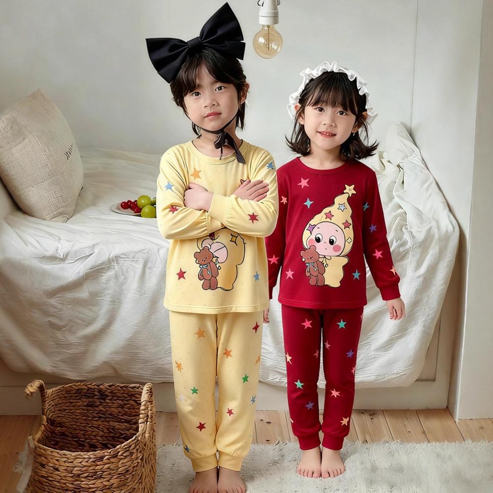 HD Kinder Ganzjahres-Pyjamaset: Warme Herbstkleidung & Hosen für Jungen & Mädchen