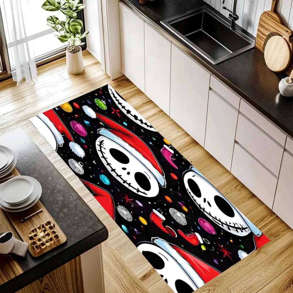 American Gothic Halloween Kitchen Floor Mat Long Strip Mat Antislip Machine Washable Suitable For Bathrooms Laundries Home Decoration Carpets