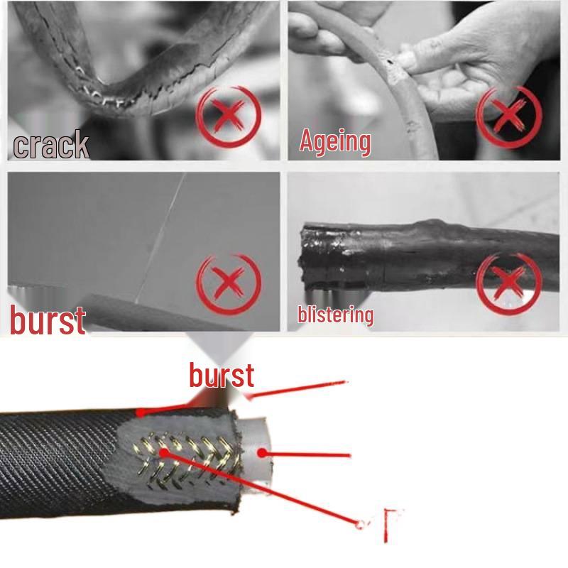 High-Pressure Water Outlet Pipe: Explosion-Proof Steel Wire Hose for Household 380 Cleaning Machine, Water Gun Compatible