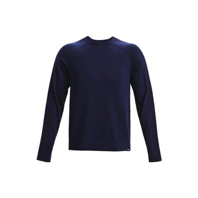 Solid Color Crew Neck Sweater Men Tops Midnight-Blue 1373684-410