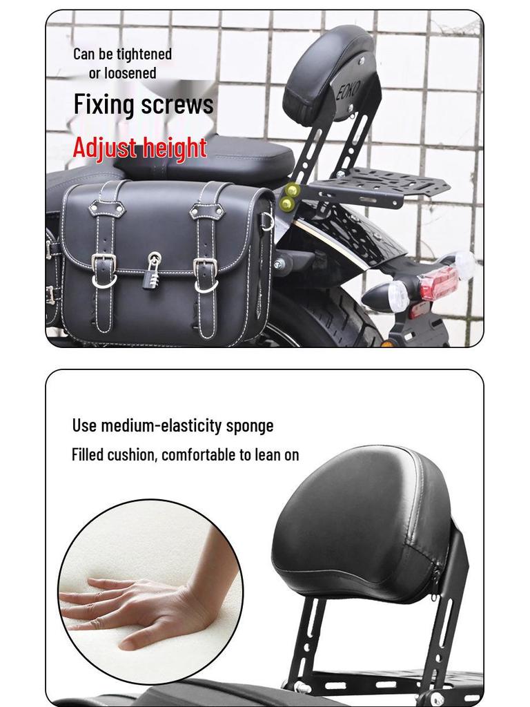 Qianjiang Flash 400 Rear Seat Back Rack & Motorcycle Luggage Rack Mod Kit