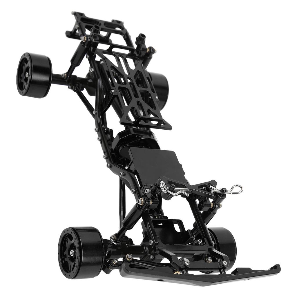 RC Car Chassis Frame Kit Aluminium Alloy Frame with Wheel Hubs for   SCX24 C10 1/24 RC Car