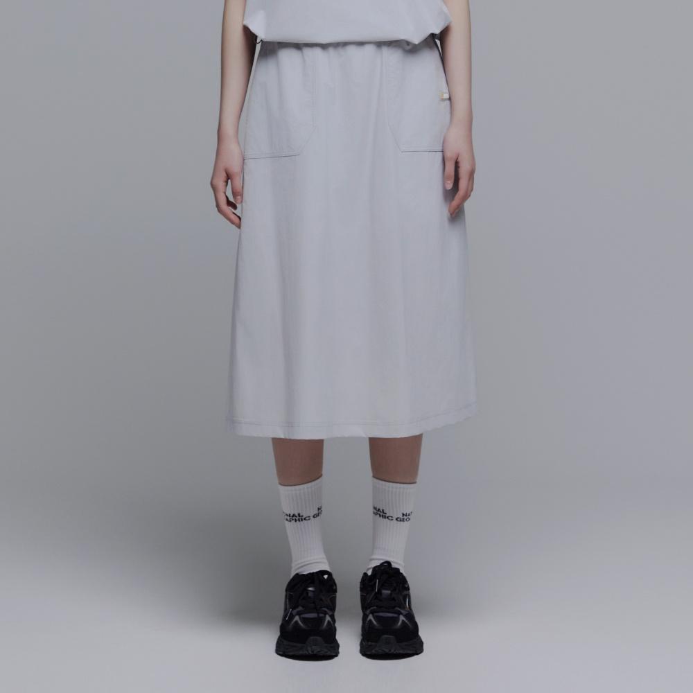 NATIONALGEOGRAPHIC N242Wsk960 Women'S Adélie Lightweight Woven Stretch Skirt Ice Grey