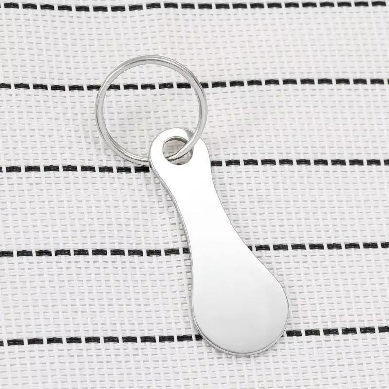 Metal Shopping Cart Tokens Trolley Token Key Ring Decorative Keychain Multipurpose Shopping Portable Home Outdoor Accessories