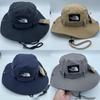 Letter Unisex Fisherman Hat Outdoor Wide Brim Sun Hat With Material Breathable