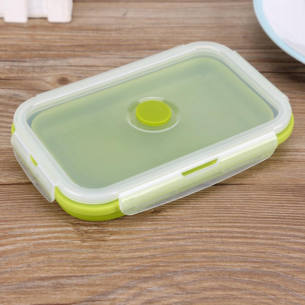 800ml Silicone Collapsible Portable Lunchbox Bowl Folding Food Storage Container