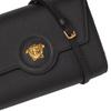 Versace La Medusa Medusa Head Embossed Logo Light Grain Calfskin Shoulder Crossbody Bag Women Bags Black 1000814-DVIT2T-1B00V