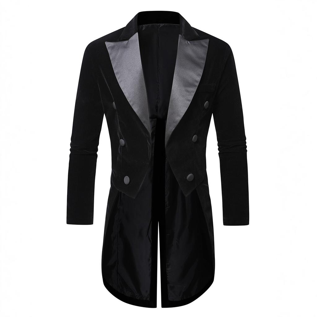 Men'S Casual Velvet Suit Tuxedo Men'S Banquet Suit Stage Performance Dress Jacket