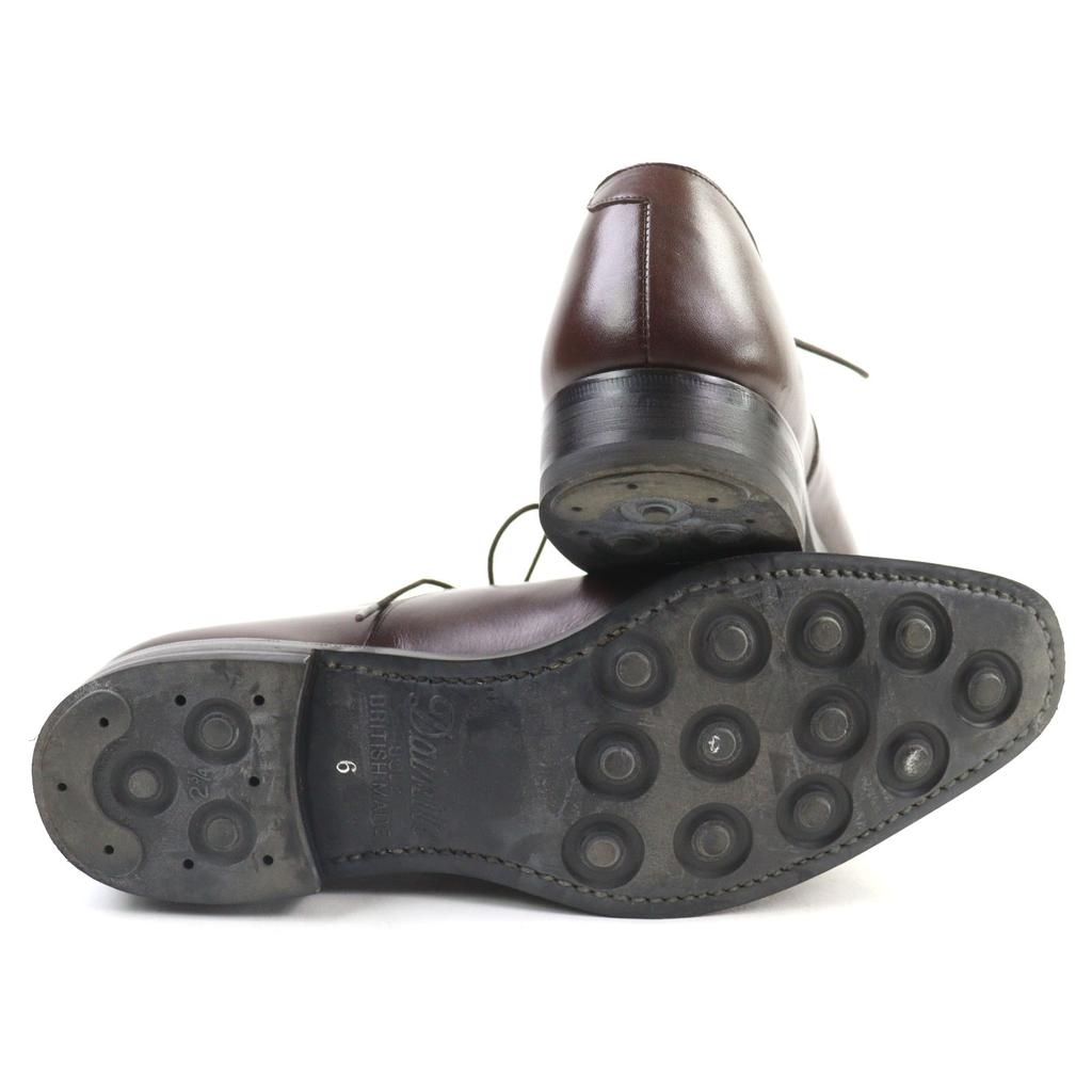 Great SHETLANDFOX Leather Shoes Cap Toe Business Shoes Bordeaux Leather Men 6 Used