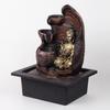 Gautam Buddha 3 Step Water Fountain with Led Light Indoor & Outdoor for Home Decor Decoration Showpiece Gift Gifting Items