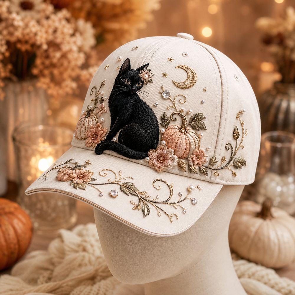 3D Embroidery Halloween Baseball Cap Cotton Material Baseball Hat Party Wear