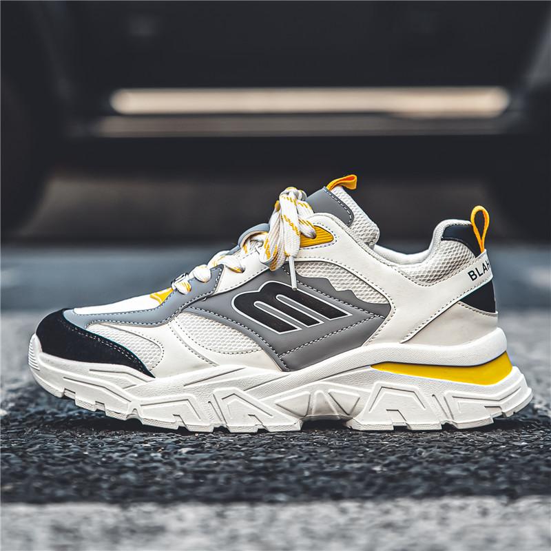 

Мужская обувь 2024 года, весна, новый модный бренд, молодежная универсальная спортивная и любительская сетчатая обувь, модная обувь для пап в гонконгском стиле 44