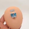 Stainless Steel Belly Button Rings Elegant Pink Bow Belly Rings Navel Piercing Jewelry  For Girls