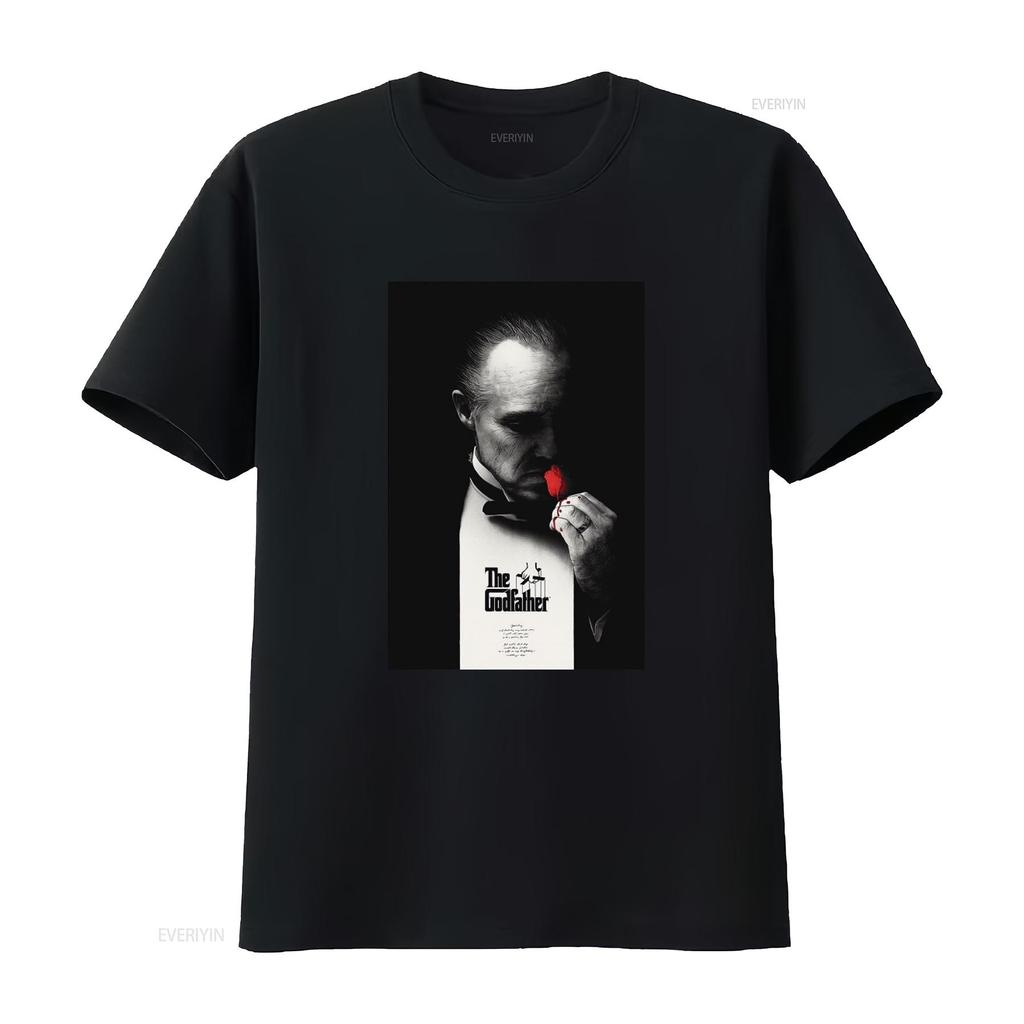 The Godfather Marlon Brando Italian Mafia Gangster Action Movie T Shirt Vintage Comfortable Unisex Homme Versatile