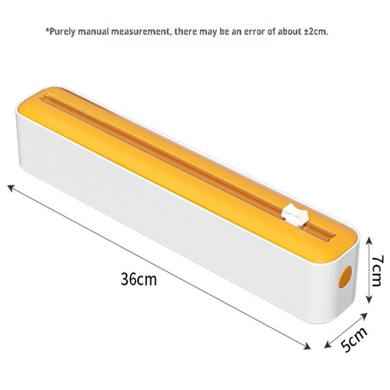 Dvojbřitý řezák na potravinovou fólii magnetický typ nastavitelný řezák na pečicí papír a hliníkovou fólii úložný box