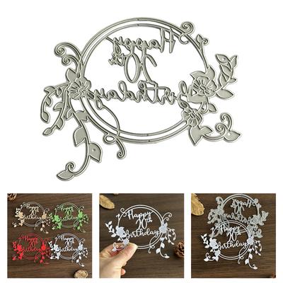 Alles Gute zum 20. Geburtstag Metall Stanzformen Kohlenstoffstahl Schneidformen Prägeschablonen für Karte Foto Scrapbooking Dekorationen