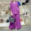 ZANZEA Women Long Sleeve Blouse and Pants Casual Two Piece Suit Sets
