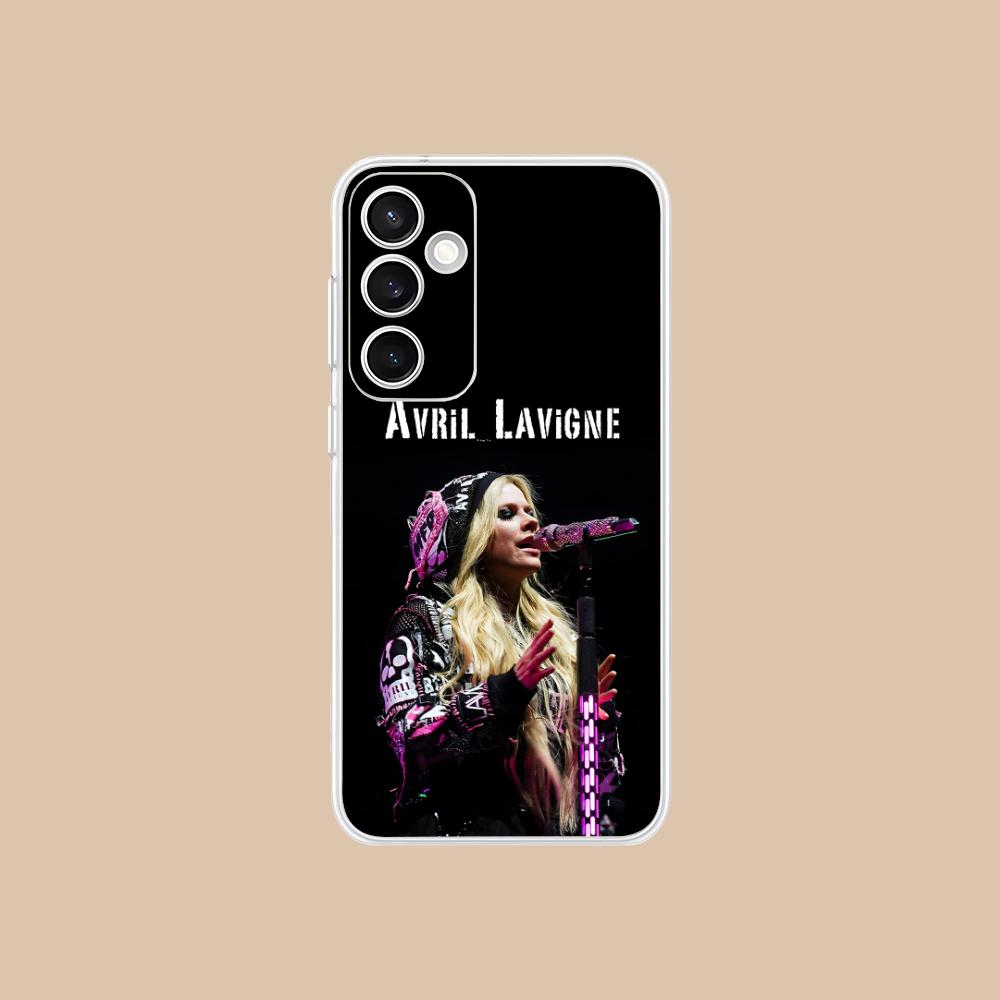 

Avril Lavigne Clear Mobile Phone Case for Samsung Galaxy S25 S24 S23 S22 S21Plus FE Ultra Colorful Cover Galaxy S24 Ultra