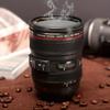1pc Mini SLR Camera Lens Mug Plastic Coffee Mug With Keychain Portable Travel Wine Cup Stainless Steel Drinkware Creative Gift