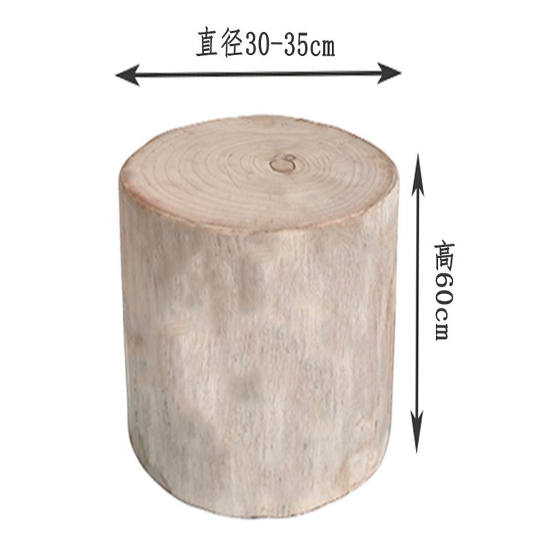 Massivholzpfeiler Originale Holzwurzel-Schnitzereien Holzpfähle Niedrige Hocker Baumstümpfe Ornamente Holzhocker