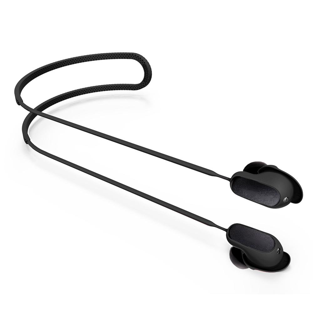 

Soft Silicone Headset Hanging Neck Rope Replacement Wireless Earphones Outdoor Sports Equipment for Bose QuietComfort Earbuds II чёрный