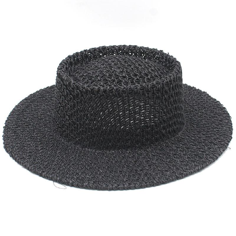 High Quality Panama Straw Fedora Hat With Wide Brim For Sun Protection And Casual Outdoor Style