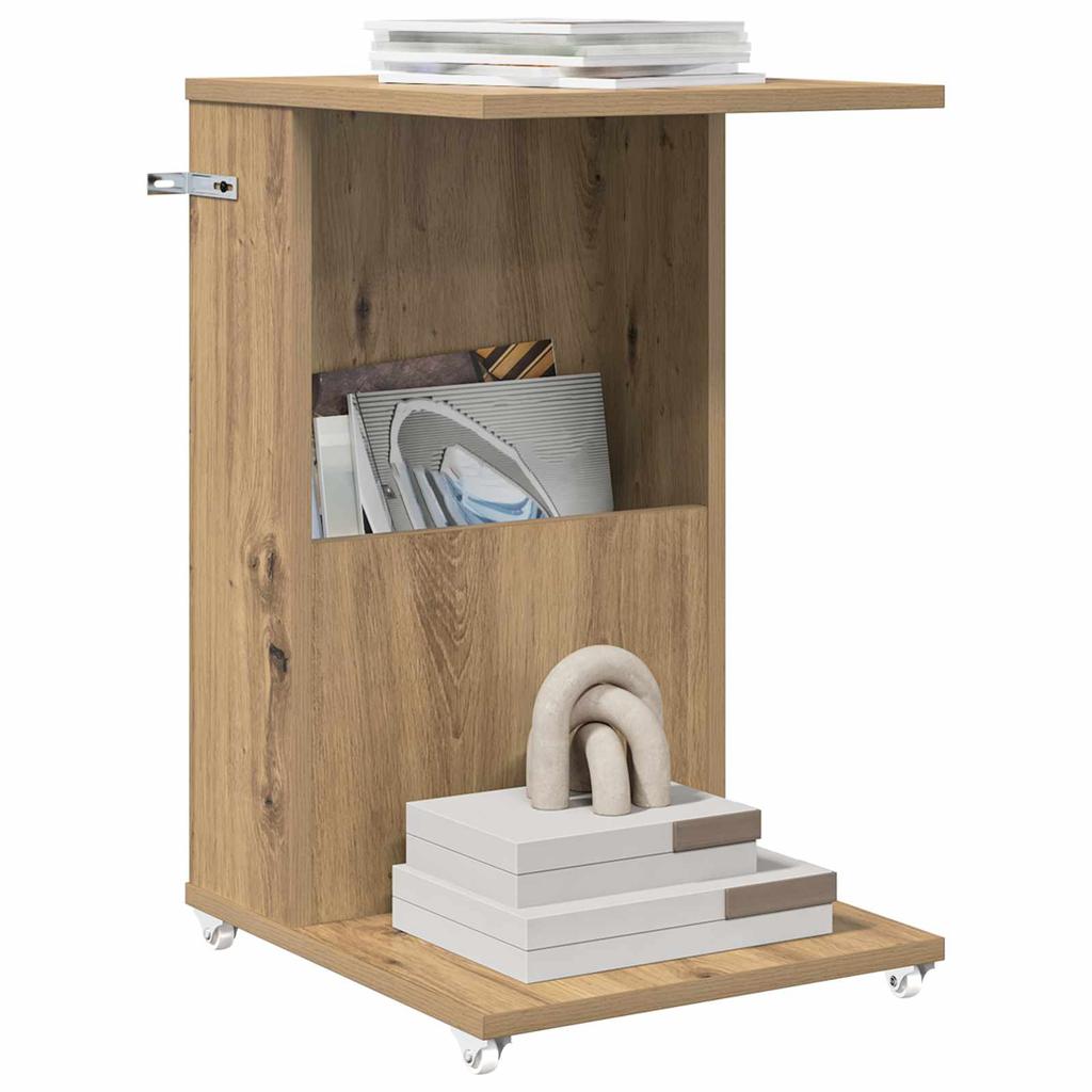 Side Table Artisan Oak 40 x 35 x 60 cm Engineered Wood